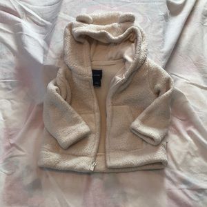 Baby Gap 3-6 hooded fleece with ears on hood.